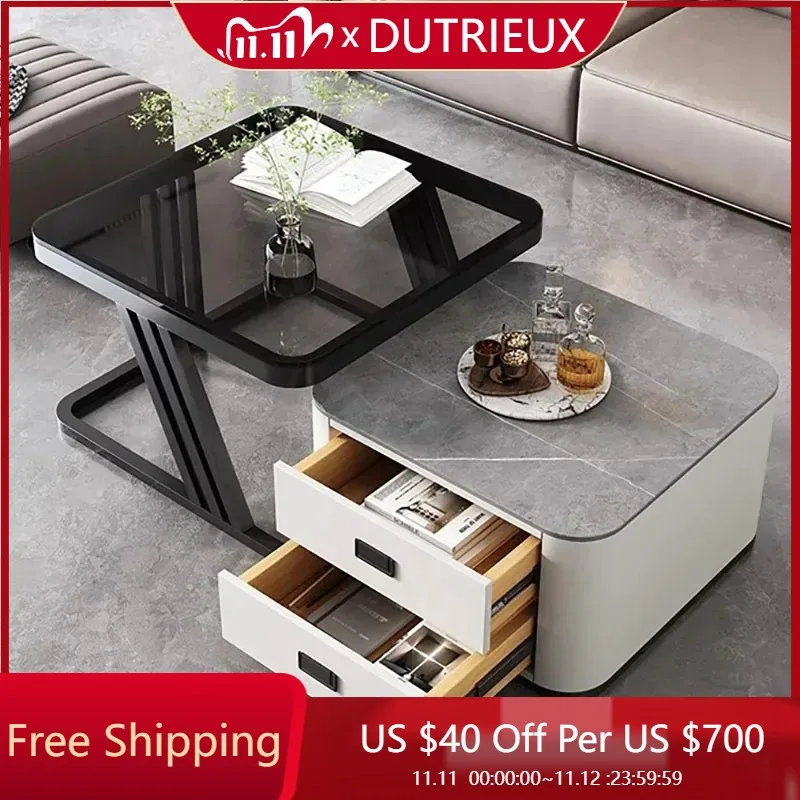 Transparent Luxury Coffee Tables Metal Simple Minimalist Unique Salon Coffee Tables Modern Design Meubles Space Saving Furniture