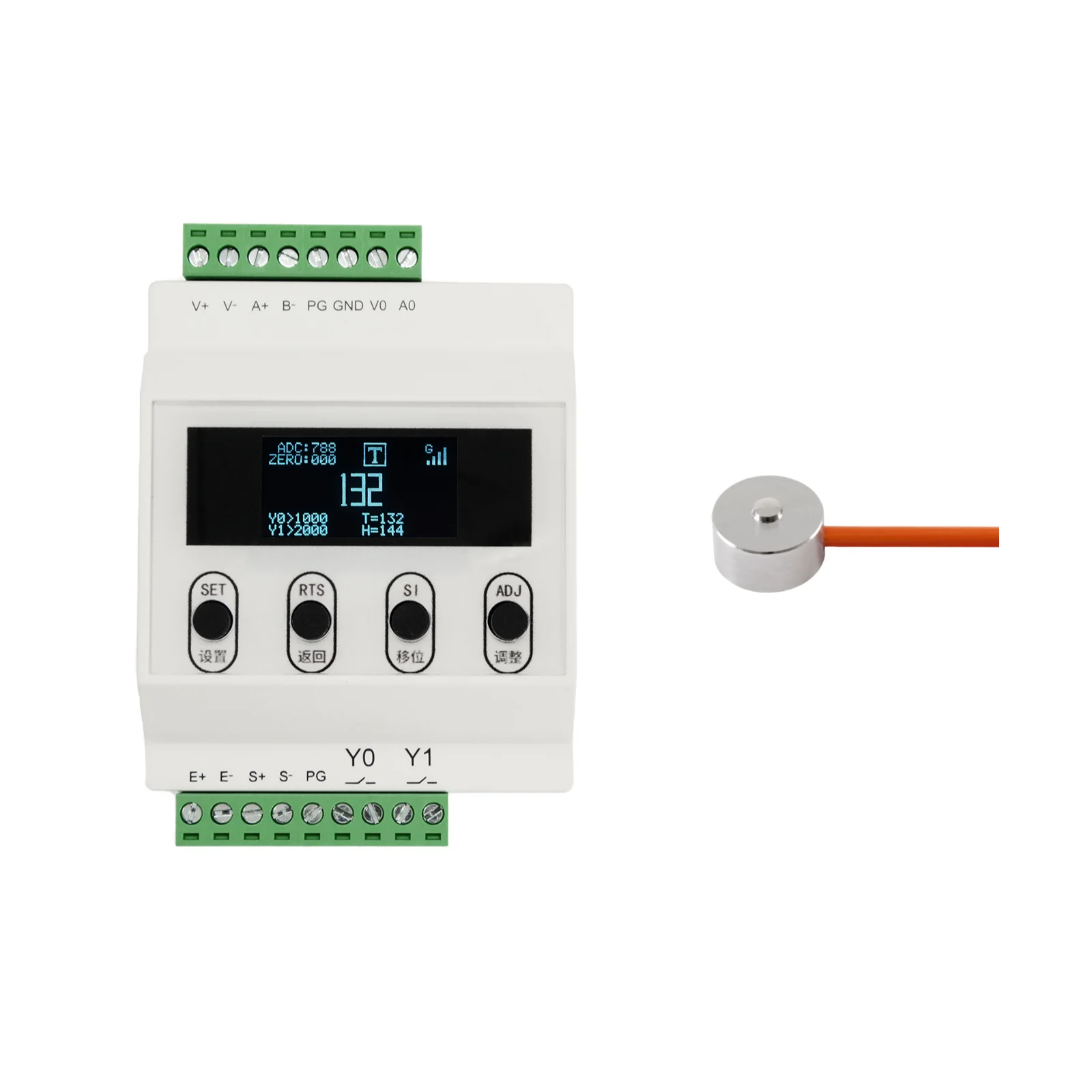 

High Precision Load Cell Sensor with Transmitter Load Cell Amplifier Test Tension and Compression 5KG 10KG 20KG 30KG 50KG