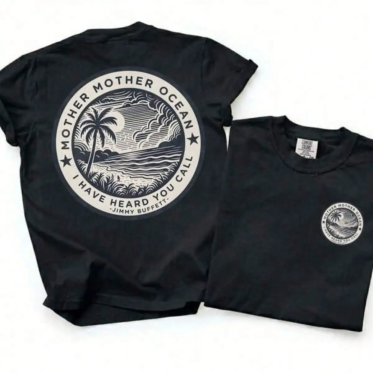 T Shirt Print ,Graphic-Cotton Tees Size Plus,[] Jimmy Buffett Mother Ocean Shirt, Vintage Beach Tee, Margaritaville Vibes T-Shirt, Summer Vacation Shirt, Gift For Buffett Fans, Unisex Vintage Tee, Summer Outfits, MADE IN USA2026new Style Vacation Outfits