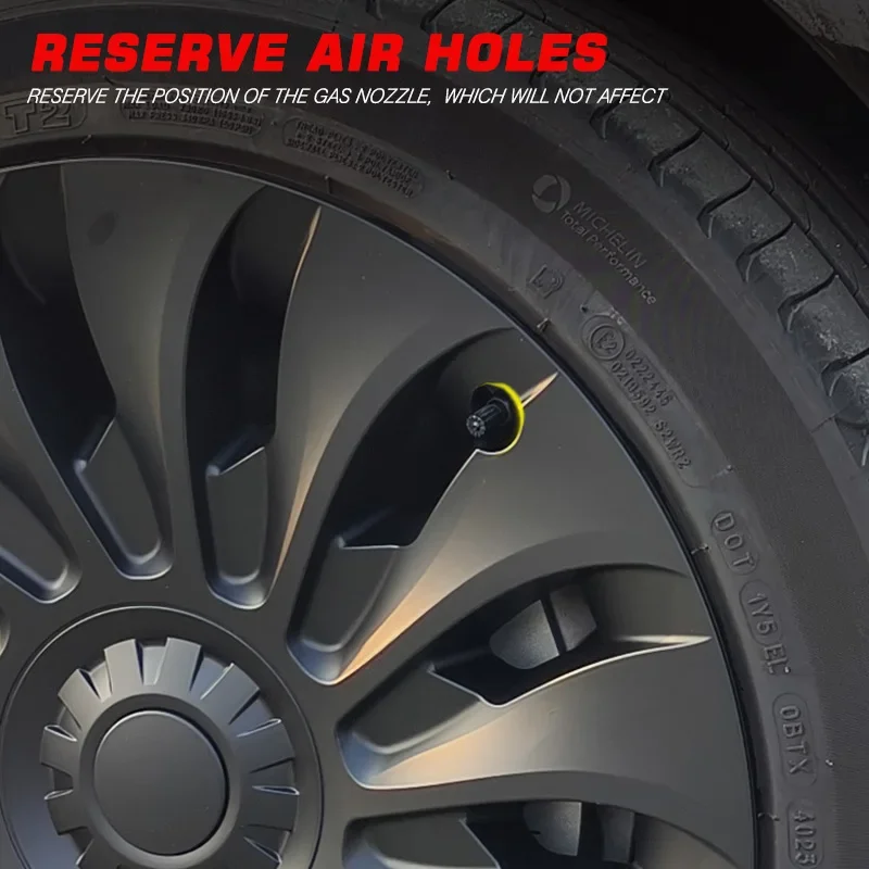 4 pçs hubcap para novo tesla modelo 3 highland 2024 desempenho substituição 18 Polegada tampa da roda automóvel aro completo capa acessórios