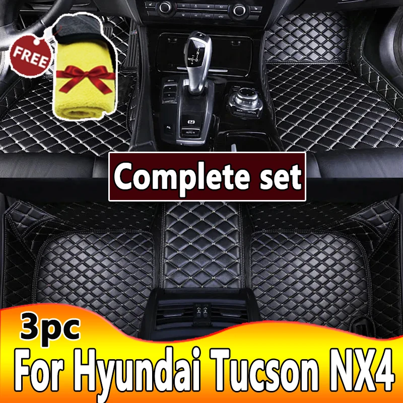 Car Floor Mats For Hyundai Tucson NX4 2024 2023 2022 2021 Auto Interiors Accessories Foot Rugs Products Automobiles Covers Parts