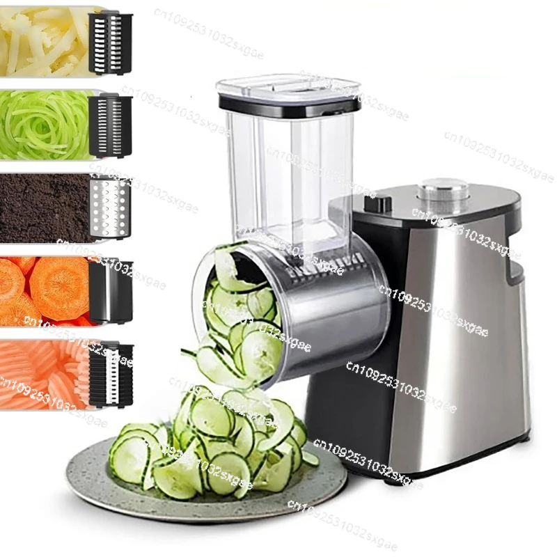 Multifunctional electric vegetable-cutting artifact Potato slices Carrot shredding wiping and planing household vegetable cutter