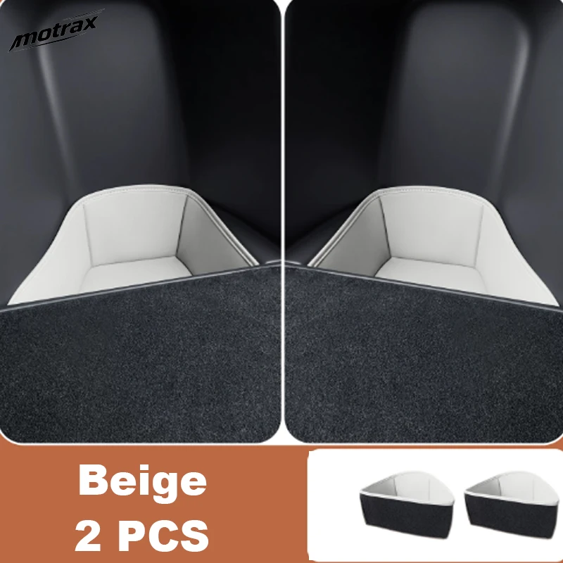 For BYD ATTO 3 EVO Yuan Plus 2026 2027 Car PU Leather Trunk Side Groove Storage Pocket Trunk Side Storage Boxes Accessories