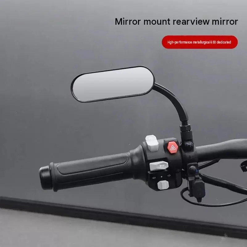 For GAOKIN Thor650 round Retro Rearview Mirror with Wide-Angle Adjustable Base Compatible with Original Car Models
