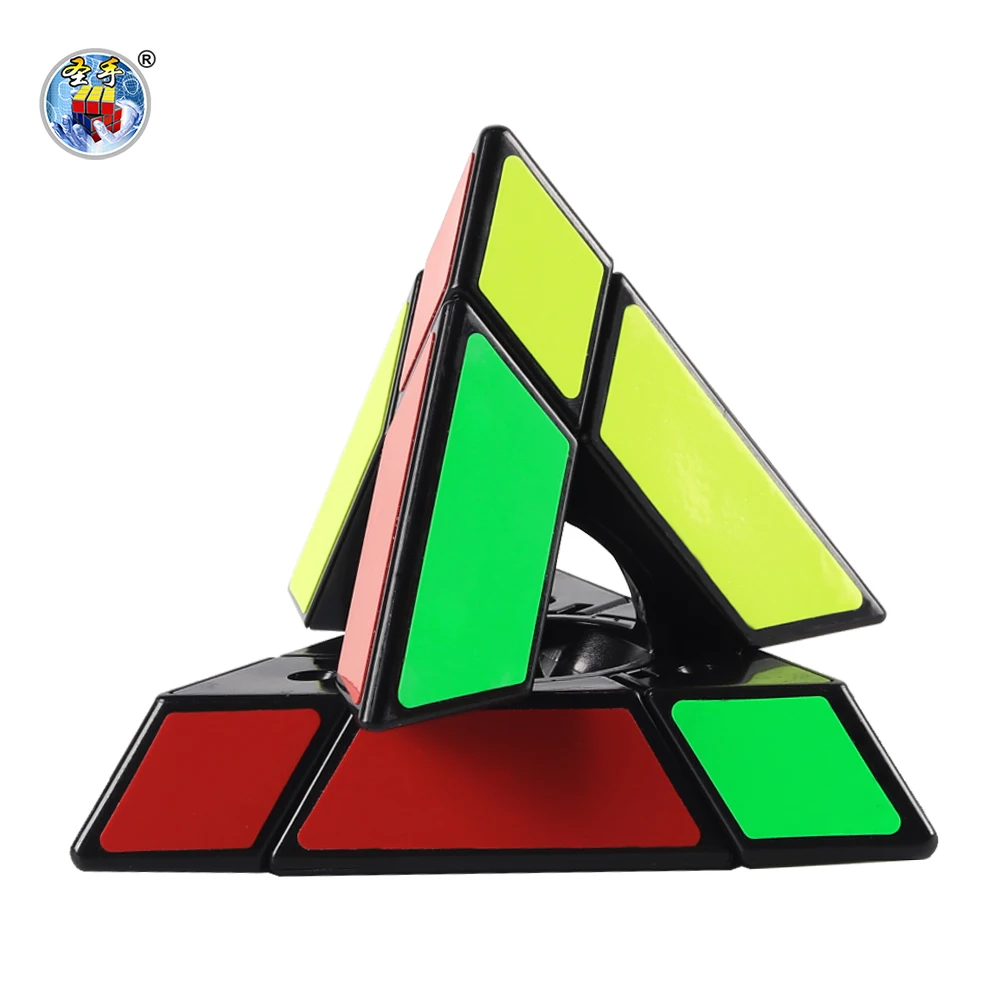 SENGSO Magic Tower 2x2 3x3 Pyraminx Speciale Kubus & Sleutelhanger kubus & Spiegel Sticker/Stickerloze Speed Cube Driehoek Kubus Brain Teasers