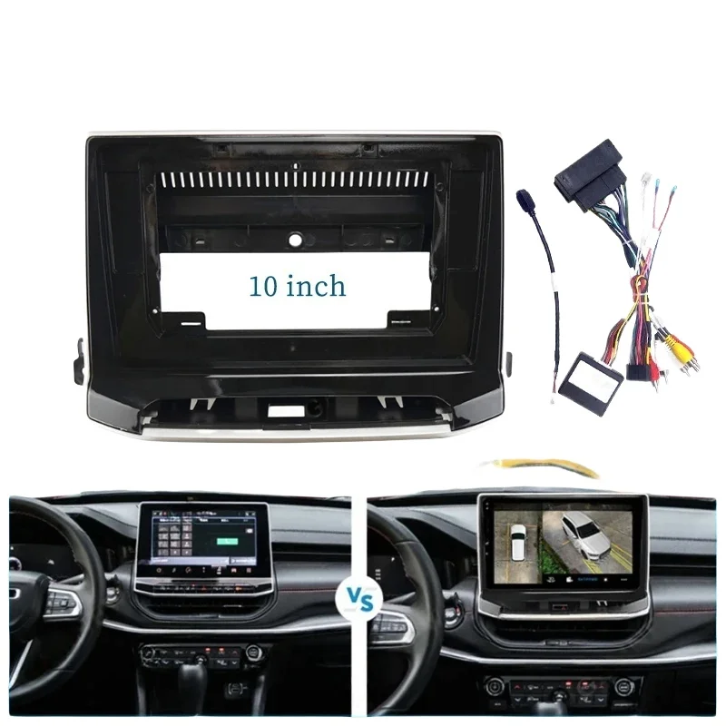 

10" Android Dash Kit for Jeep Compass 2021+ | CANBUS Decoder & Frame Panel