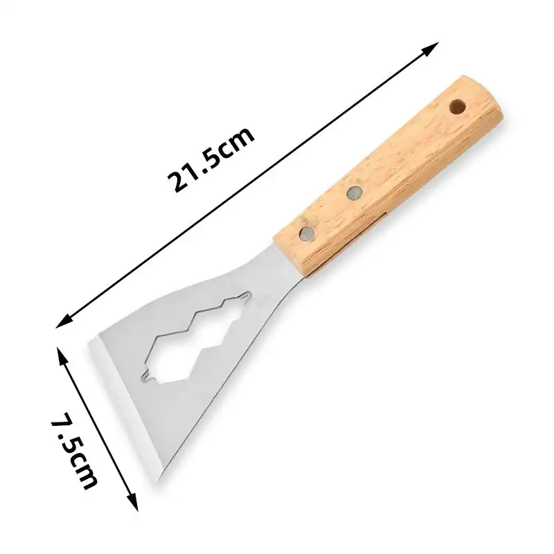 Multifunction Putty Knife with Wooden Handle Drywall Skimming Blade Smoothing Painting Finishing Filling Spatula Plastering Tool