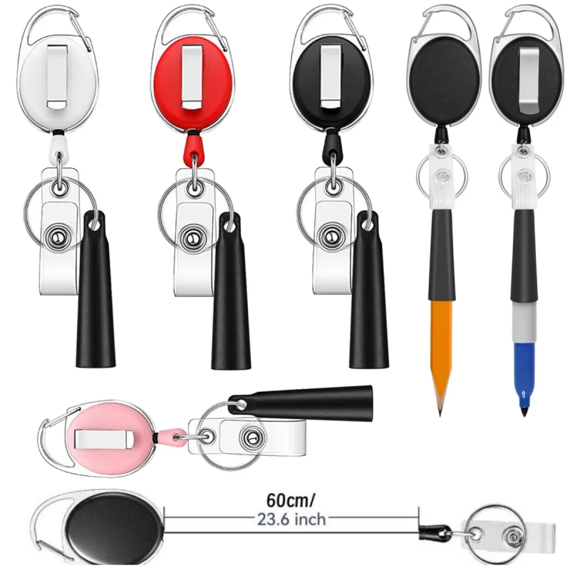 Retractable Silicone Pen Holder: Portable, Versatile, SecureGrip for Professionals -Carpenters, Doctors, Waiters