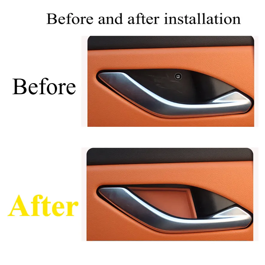 For GWM WEY 07 Door Bowl Sticker with Internal Handle Adhesive Backing for Installation  Wear-resistant