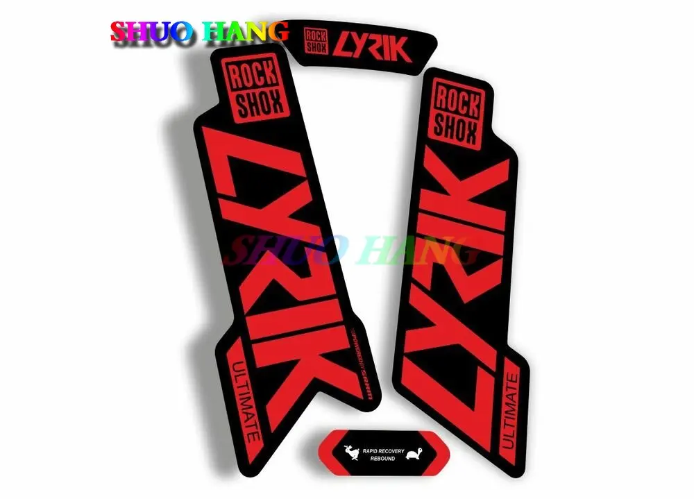 Rock Shox LYRIK PIKE SELECT YARI ZEB R LYRIK 2020 2021 ULTIMATE Fork Mountain Bike Cycling Decal Sticker Oil Slick  Car Sticker