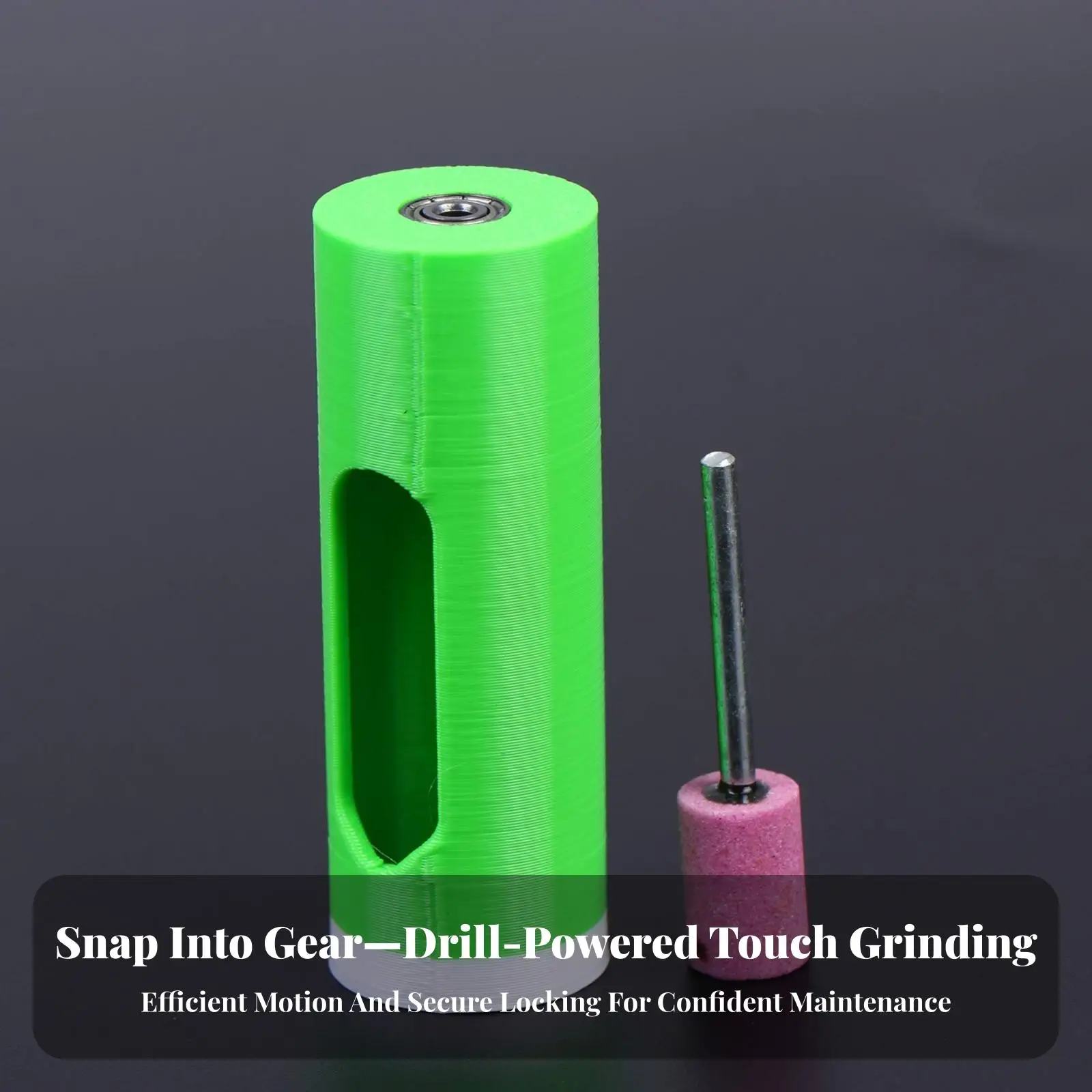Cylindrical Polishing Stone Head with Metal Shaft for Bench Grinder Multi Tool Applications in Precision Work