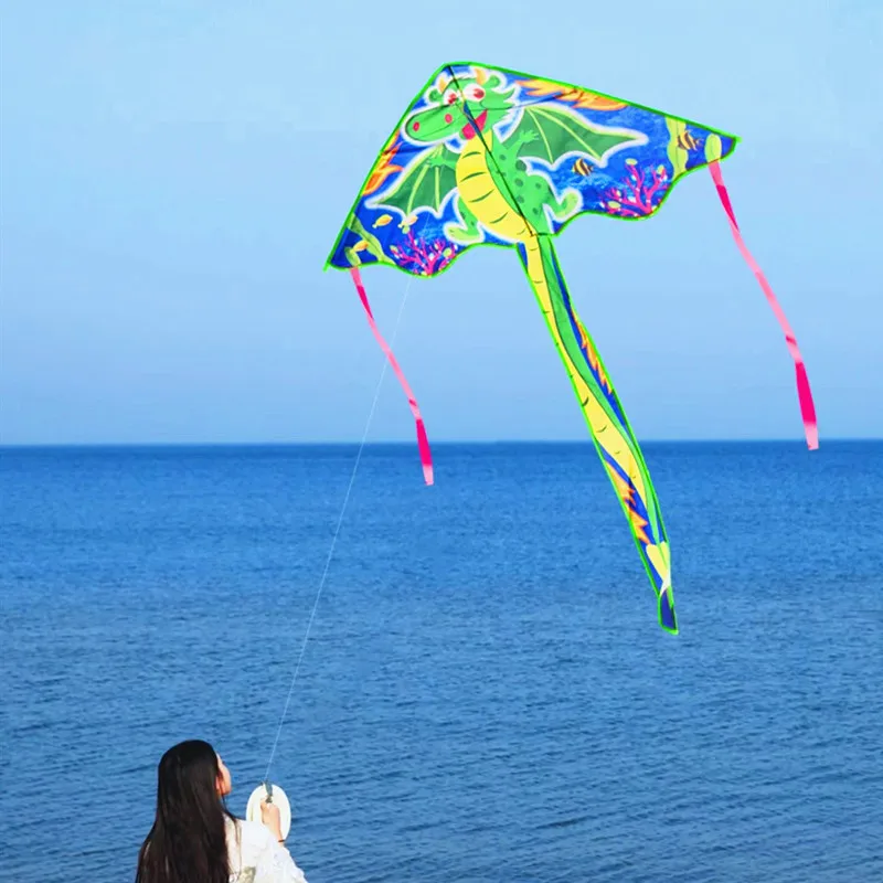 free shipping dragon kites flying toys for kids kites string line eagle kite factory wind kites for children parachute sports