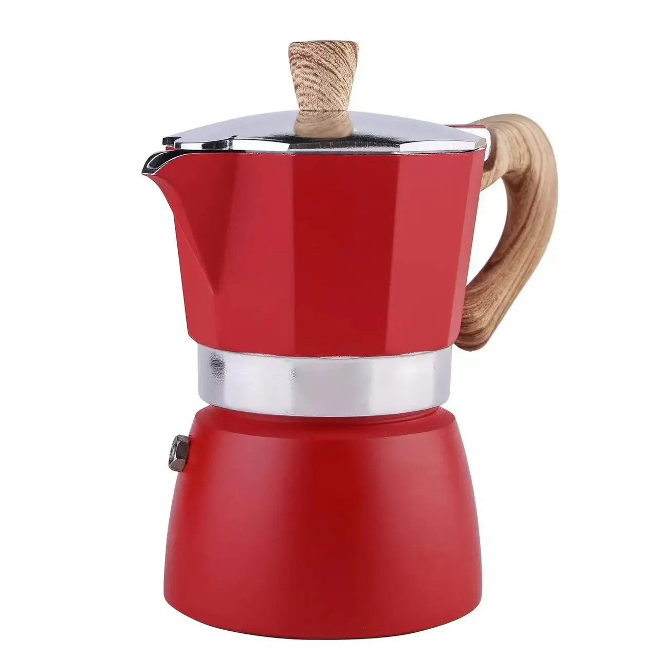 hot sale Portable moka pot Aluminum Espresso Coffee Maker Moka Pot Customized Color Mocha Pot With Logo