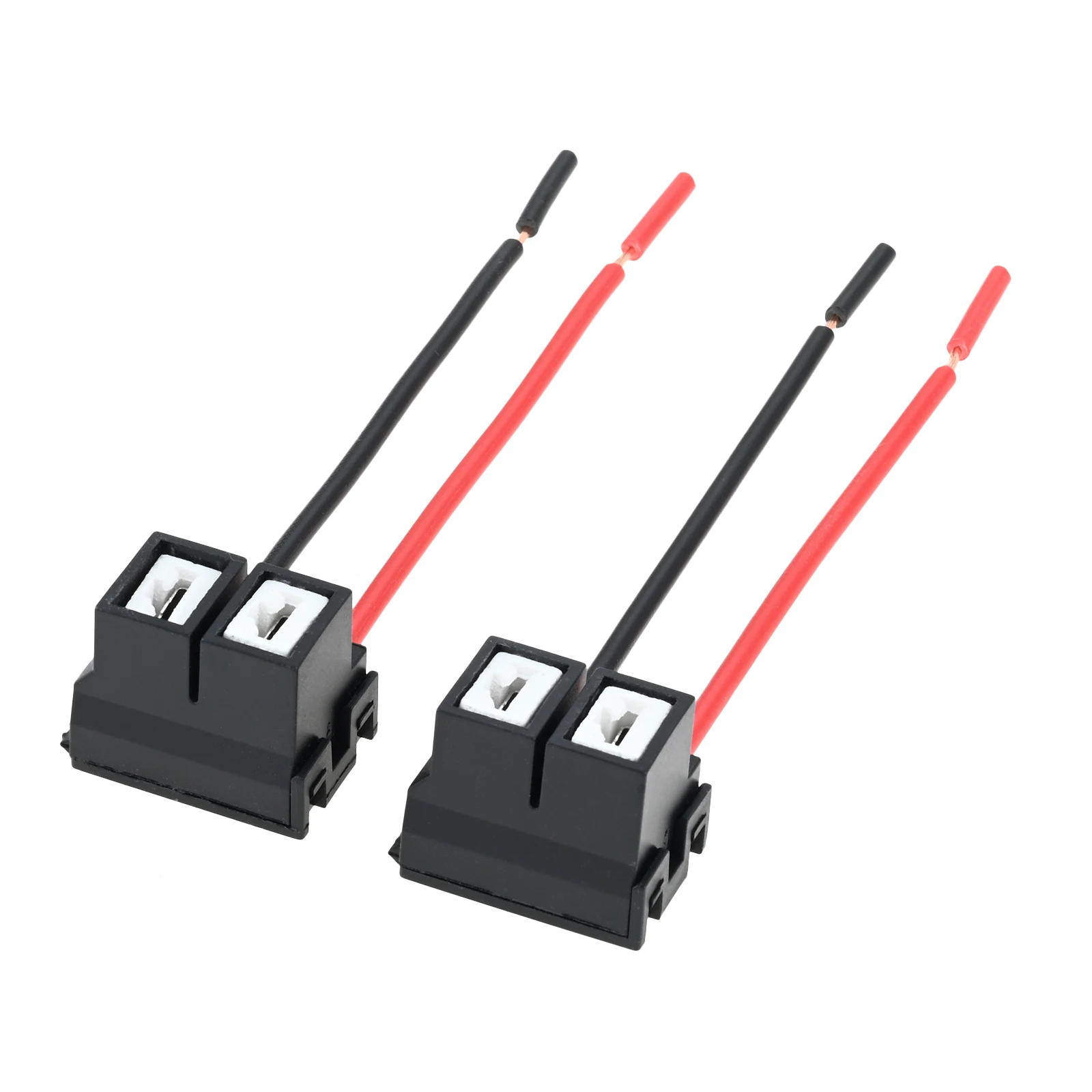 2Pcs H7 Headlight ABS Base Car Bulb Socket Power Adapter Plug Connector Wiring Harness Wire Connector Cable Plug For Auto Lamp