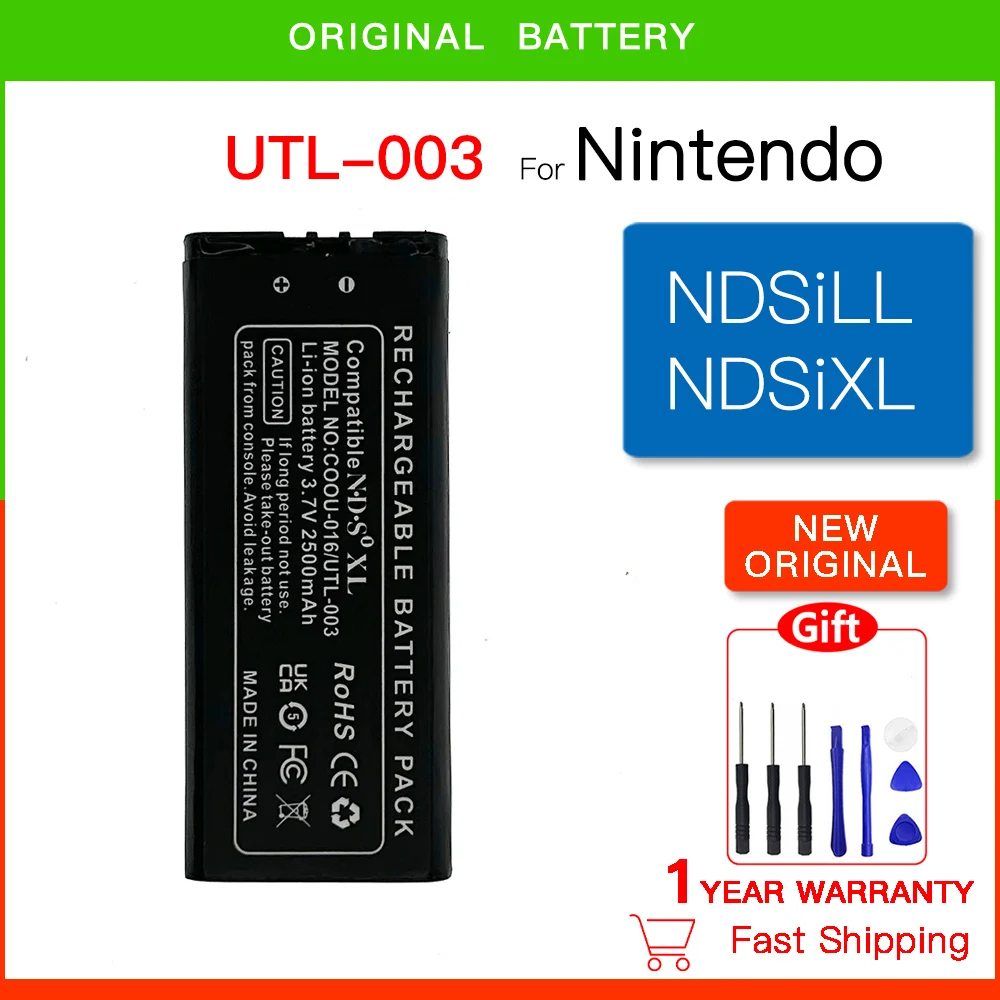 

UTL-003 Rechargeable Battery Pack For Nintendo Ndsi xl Replacement 3.7V 2500mAh Game Console Battery Utl 003 Nintendo ndsi LL