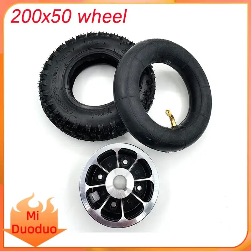 

8-inch wheels 200X50 inner and outer tires+wheel rims, suitable for electric scooter wheel replacement