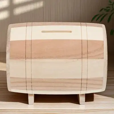 かわいい木製貯金箱 子供用 本物の木製コインボックス オーナメント ホームデコレーション テーブルコインバンク 子供用貯金箱 デスクトップデコレーション ギフト