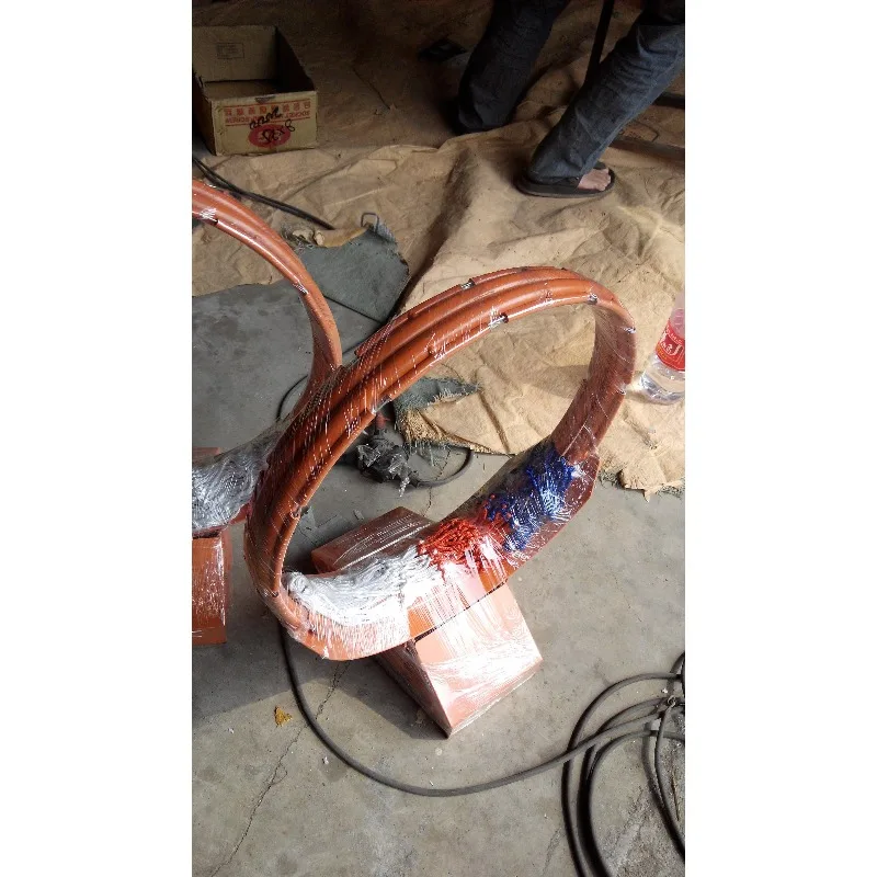 حافة وحلقة كرة السلة المفصلة حسب الطلب مع شبكة