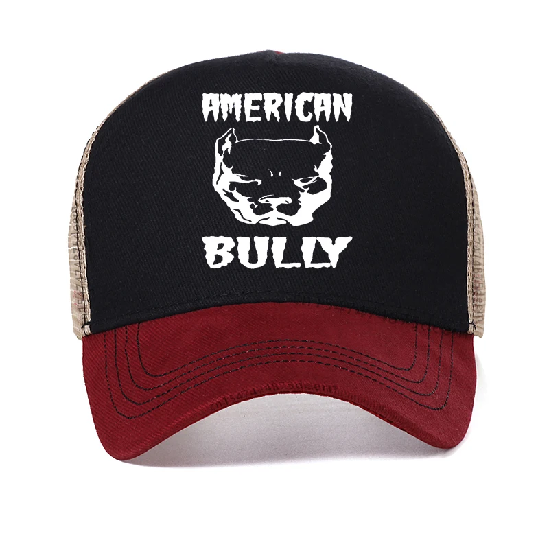 Classic American Bully Baseball Cap Men Women Adjustable Unisex American Dog Dad Hat Outdoor Mesh Breathable Trucker hats