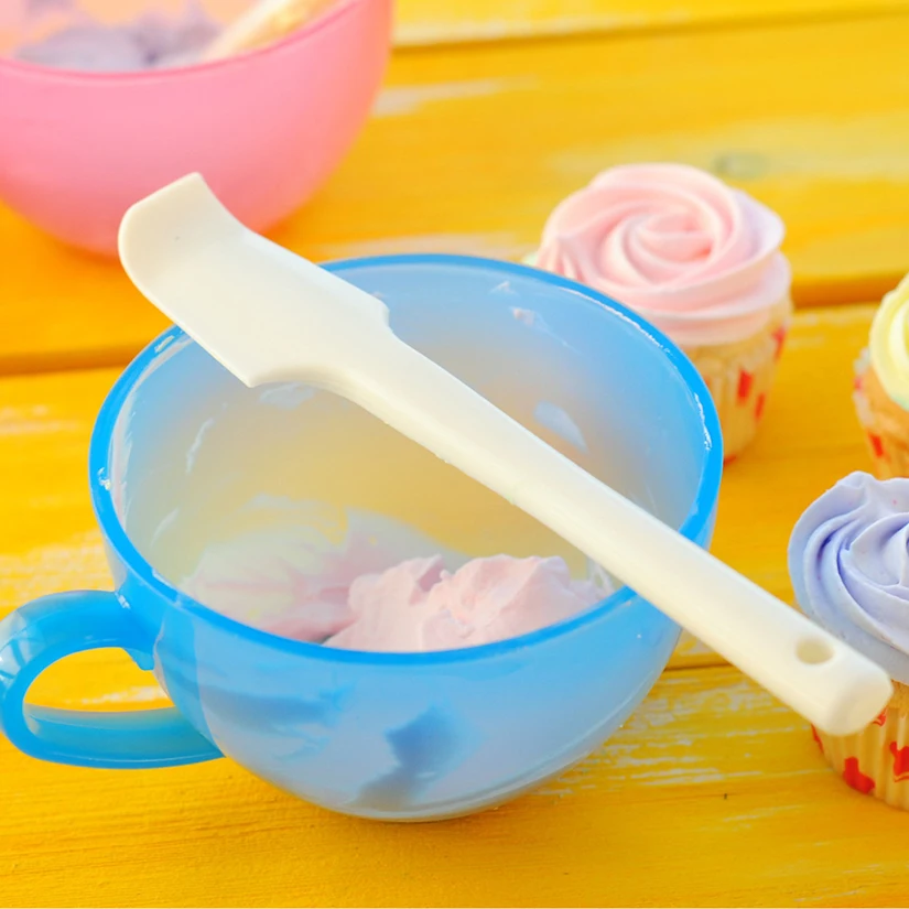 Silicone Cake Arc Palette Scraper Cake Cream Butter Spatula Mixing Scraper Brush Fondant Cake Tools