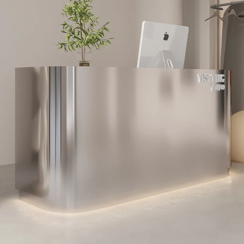 

Stainless Steel Bar Clothing Store Simple Barber Shop Small Cashier Beauty Salon