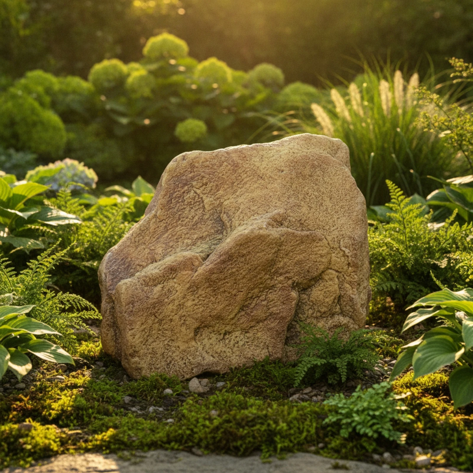 Faux Rock Lightweight Fake Rock Artificial Boulder Weather-Resistant Fake Stone Sturdy for Landscapers, Garden, Yard