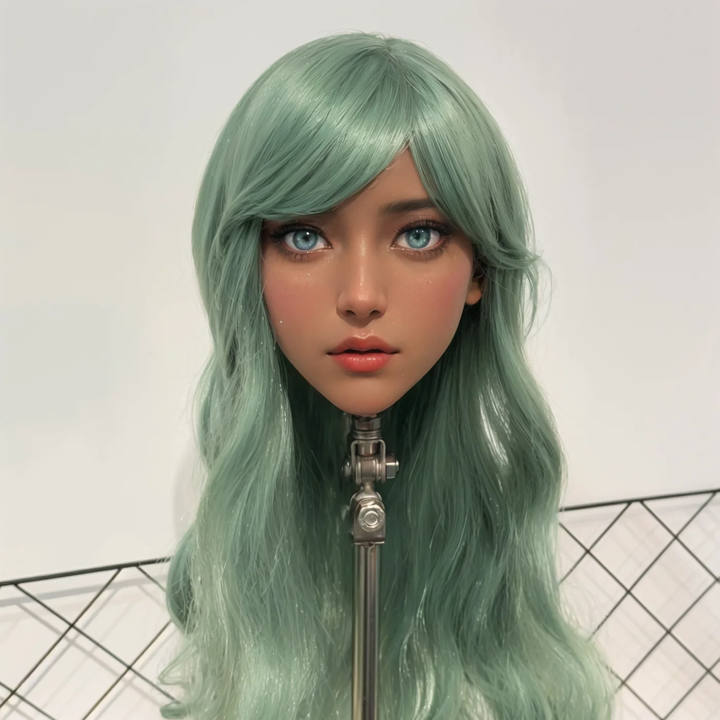 قالب رأس TPE احترافي (واجهة M16) - أداة أساسية لتصفيف الشعر وممارسة المكياج، مصنوعة من مادة TPE عالية الجودة