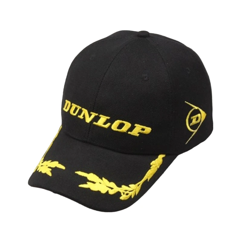 Nowe mody Hip Hop mężczyźni dla Dunlop czapki baseballowe kobiety dorywczo Snapbacks fala kapelusz haft Outdoor Sports Golf ucha kwiat Logo