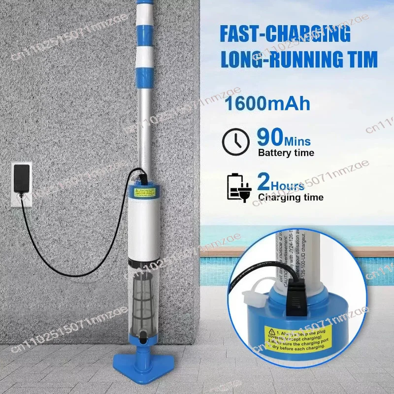 For Spa Center Bathtub Sand Debris 3 in 1 Cordless Rechargeable Pool Vacuum Cleaner Handheld Pool Cleaner Suitable