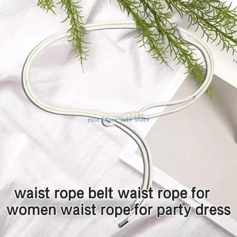 X7XB Women Shirt Waist Belt Plain Color Adjustable Braided Waist Belt Multiple Color Women Dress Shirt Wide Waist Belt