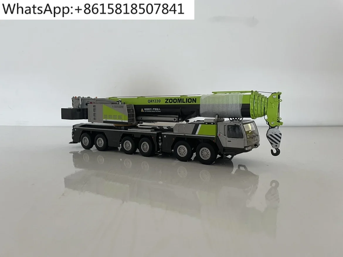 1:50 New Zoomlion QAY220 Ton Milan Aurora Green Crane Crane Model