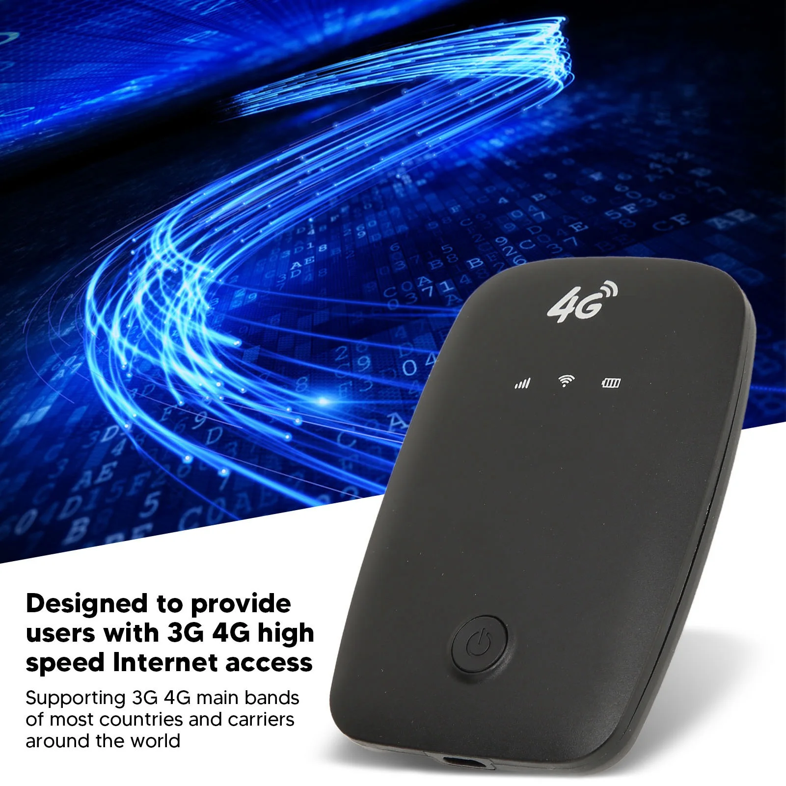 4G Mobile WiFi Hotspot Micro Card Slot 2100mAh Battery Portable 4G WiFi Router for Car Users Business Travelers 4G Portable Wifi