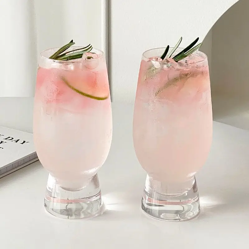 Glass Fruit Tea Cup Summer Home Creative Transparent High Beauty Female Cold Drink Drinking Juice Beer Cup Glassware