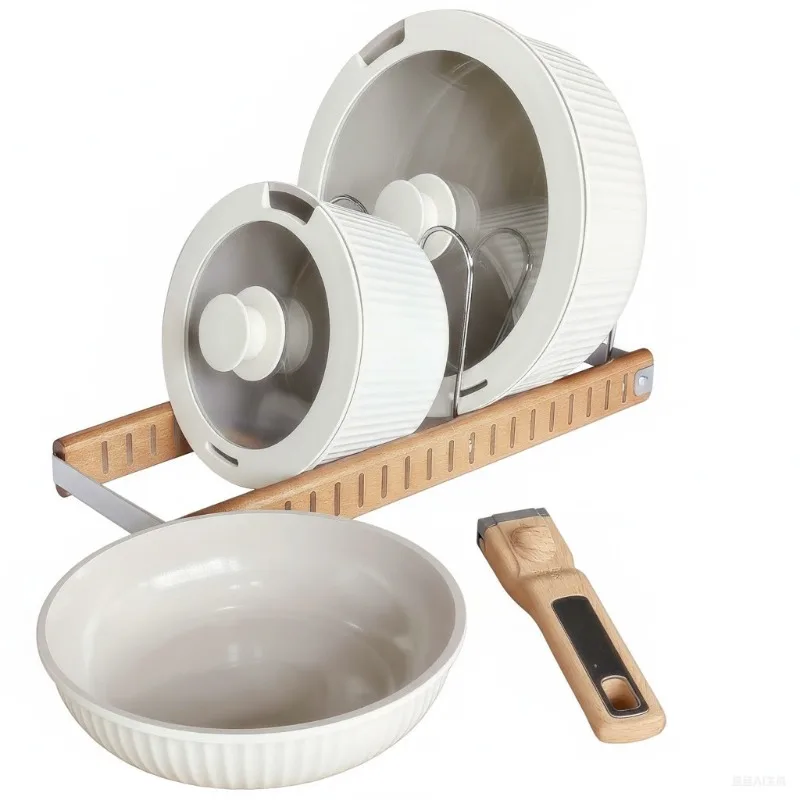 Detachable stacking  set, wok, milk , frying pan,, non-stick pan, full stove