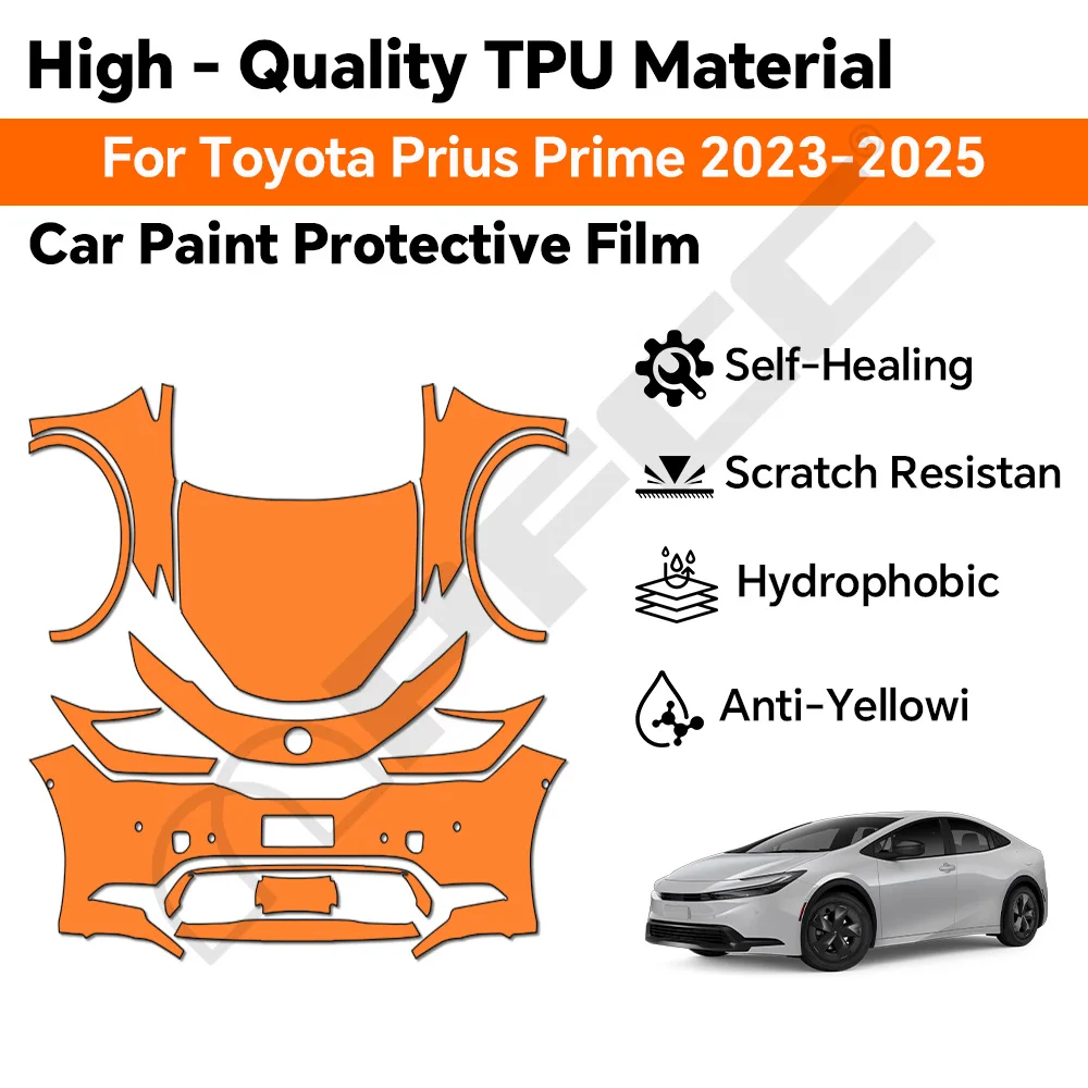 

TPU PPF Prius Prime 2023-2025 Paint Protection Film Anti-Scratch Pre-cut PPF Car Body Clear Bra Resistant Invisible Kit