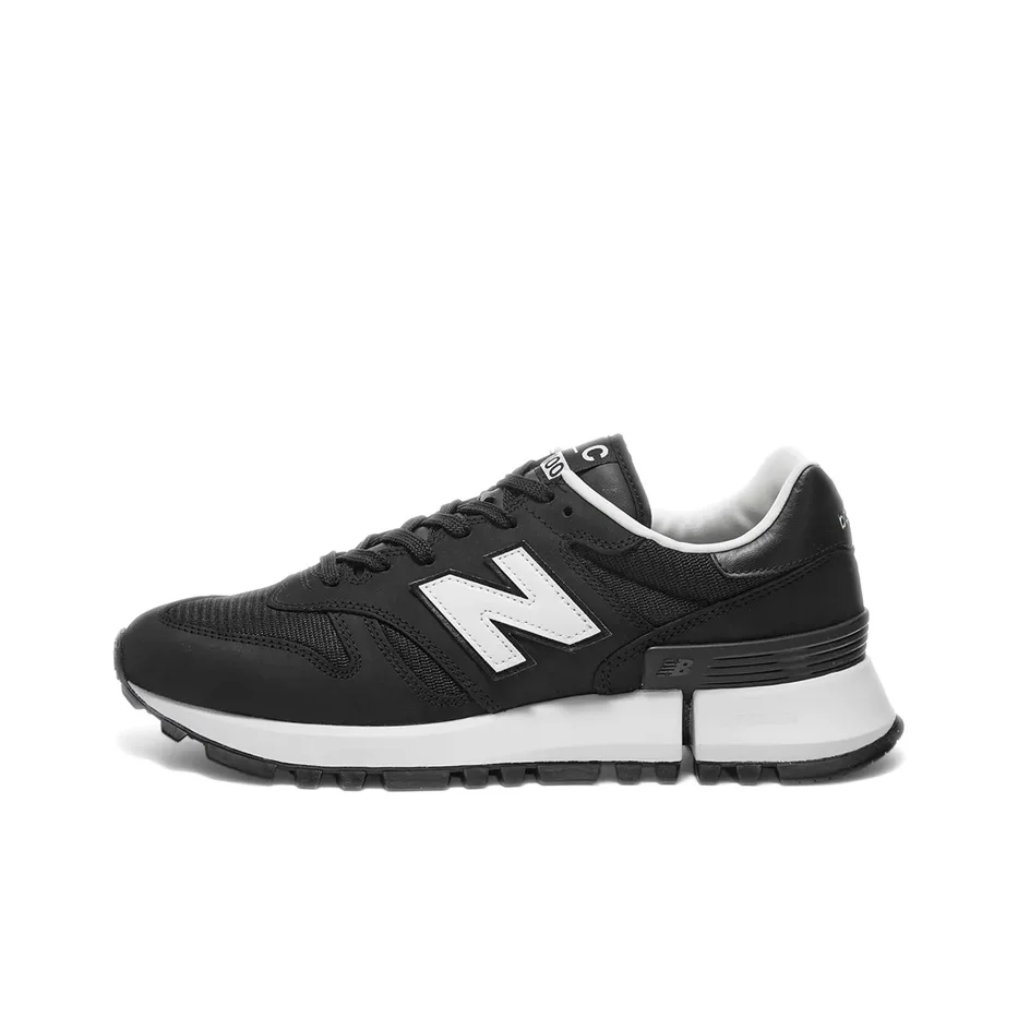 CDG X New Balance NB 130 Running Shoes Unisex Low Top Black White MS1300WJ