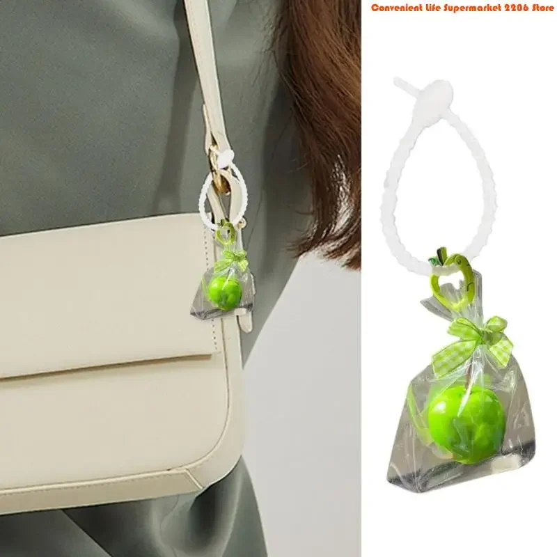 G92D Perfect Gift Fruit Charm Keychain For Holidays Valentines Birthday For Couples Friend Expressing Care And Peace