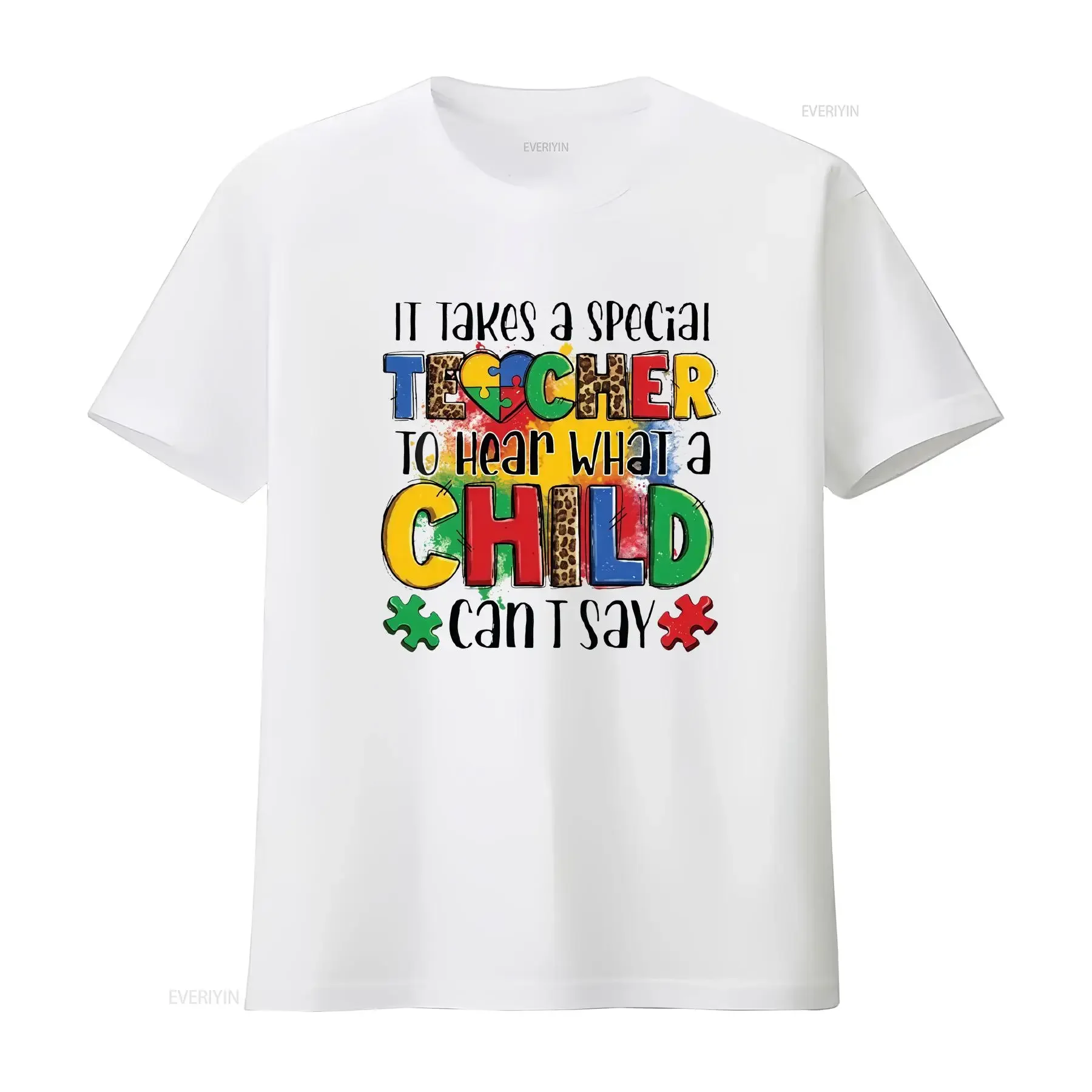 Special Education Teacher T Shirt Sped Autism Inclusion For Teachers vintage Washed Versatile Comfortable Breathable Stylish