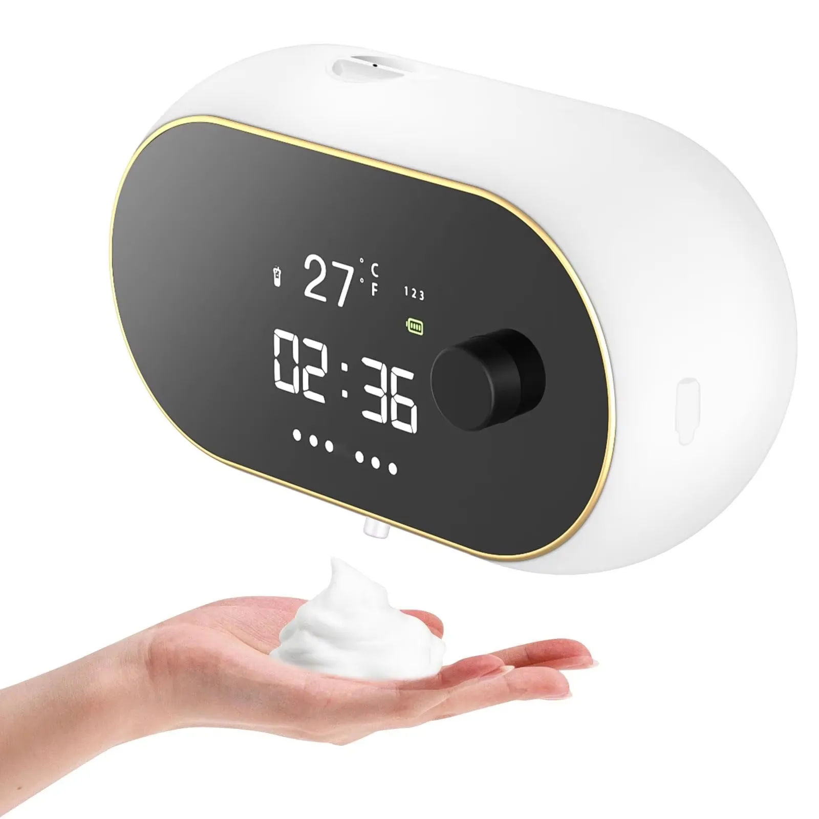 450ML W2 Grote Capaciteit Touchless Wandmontage Oplaadbare Infrarood Inductie Automatische Smart Sensor Schuim/Vloeibare Zeepdispenser
