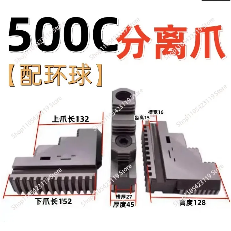 Self centering three jaw chuck front and back foot movable claw separation claw K11-160 200 250 320