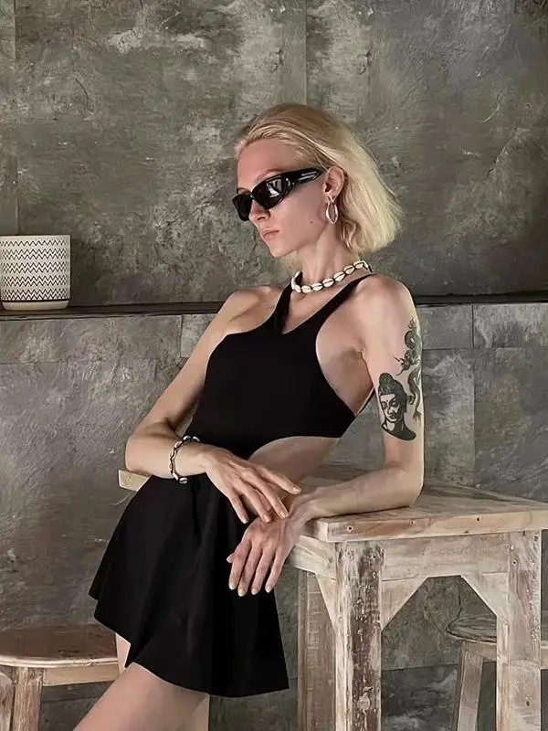 

Женский слитный купальник Ele: повседневный, термо, для горячих источников, ретро-стиль, с юбкой, стройнящий, для отдыха на море