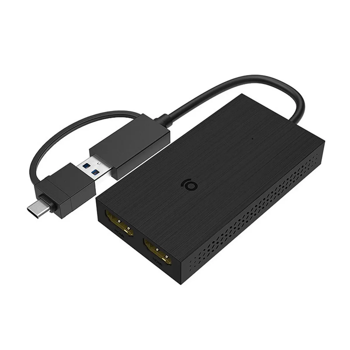 USB 3.0 to Dual -Compatible 4K Video Graphic Adapter HDTV/Projector/Monitor USB C Display Adapter for Win7/8/10 IOS