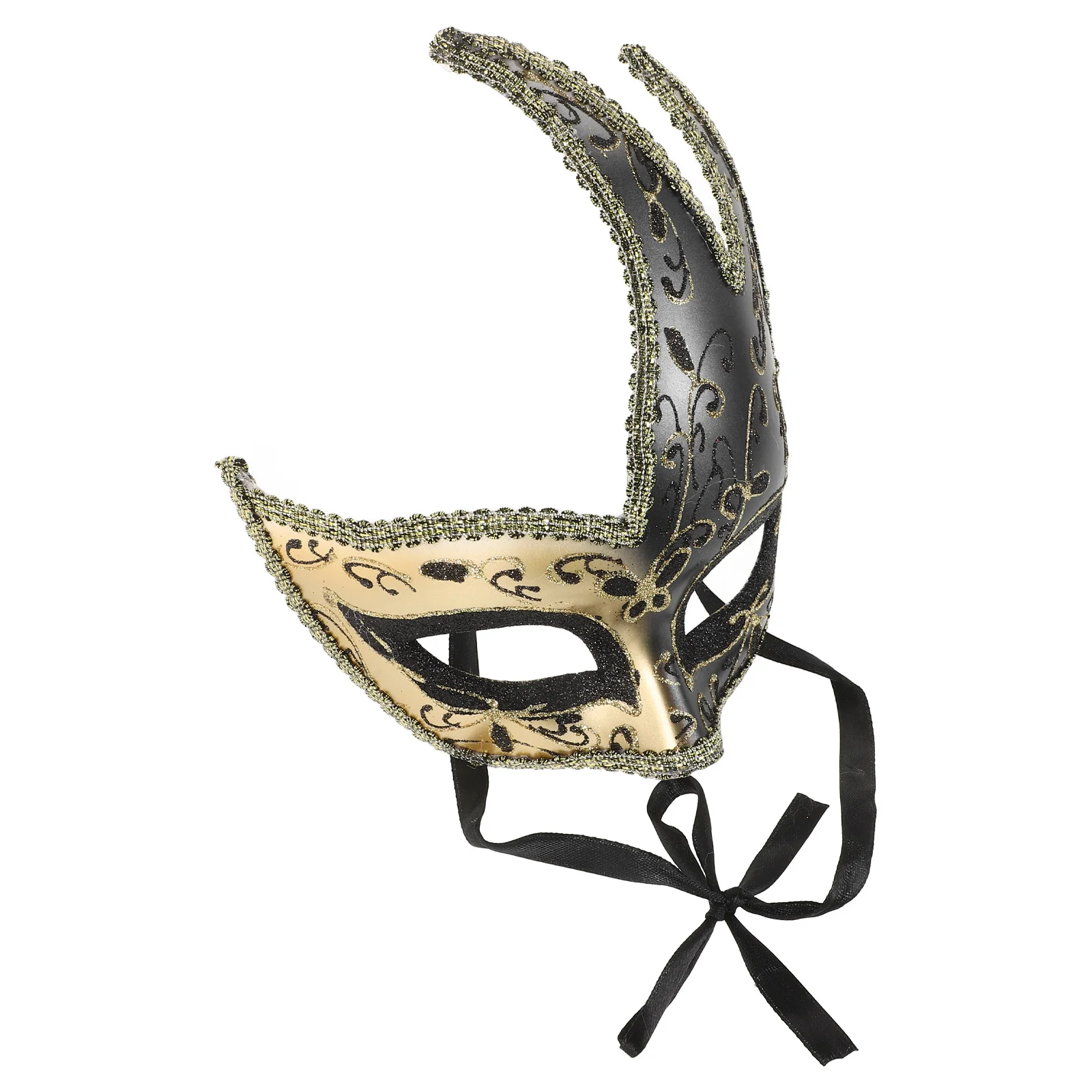 

Half Face Mask Prop for Parties Wedding Decorations Plastic Masquerade Cosplay Masks Lightweight Secure Fit