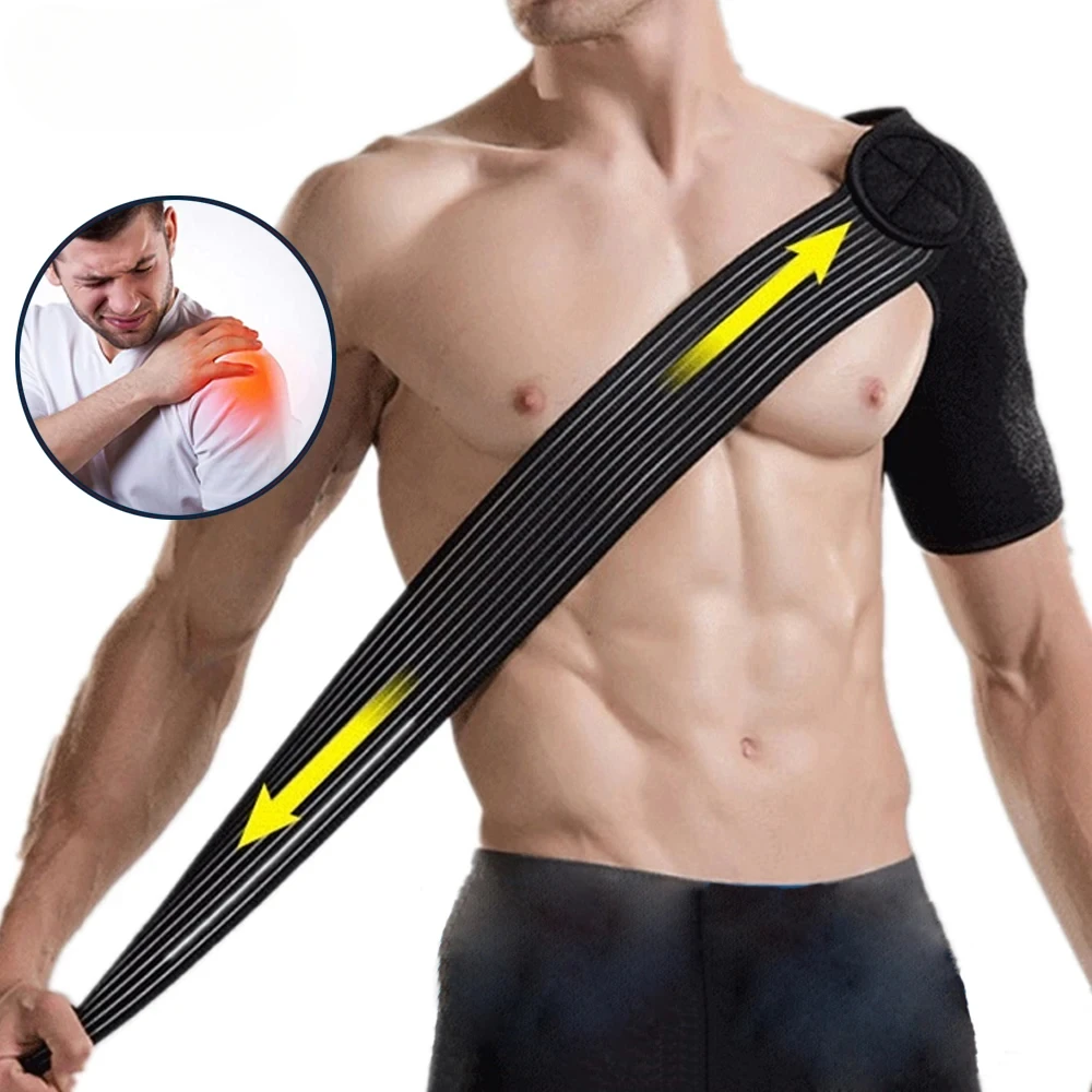 

Shoulder Brace Support Compression Sleeves for Torn Rotator Cuff, AC Joint Pain Relief Arm Immobilizer Wrap