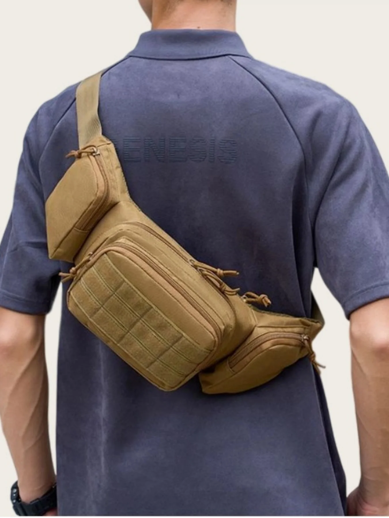 Single Shoulder Tactical Waist Bag Multi Functional Outdoor Hiking Leisure Waist Bag Sports Bag Cycling Bag