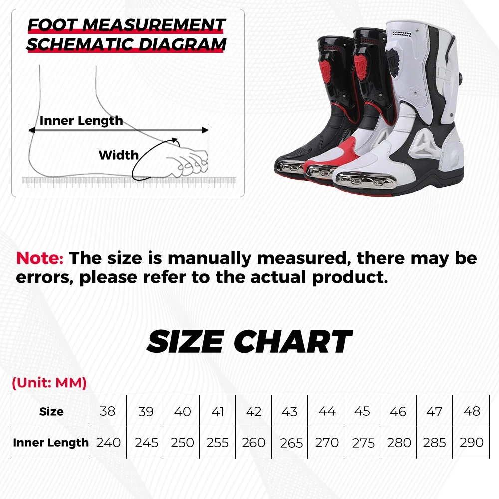 Motorcycle Riding Boots Men High-top Motocross Racing Anti-drop Leather Shoes Thickened Off-Road Motorbike Men Cycling Equipment images - 6