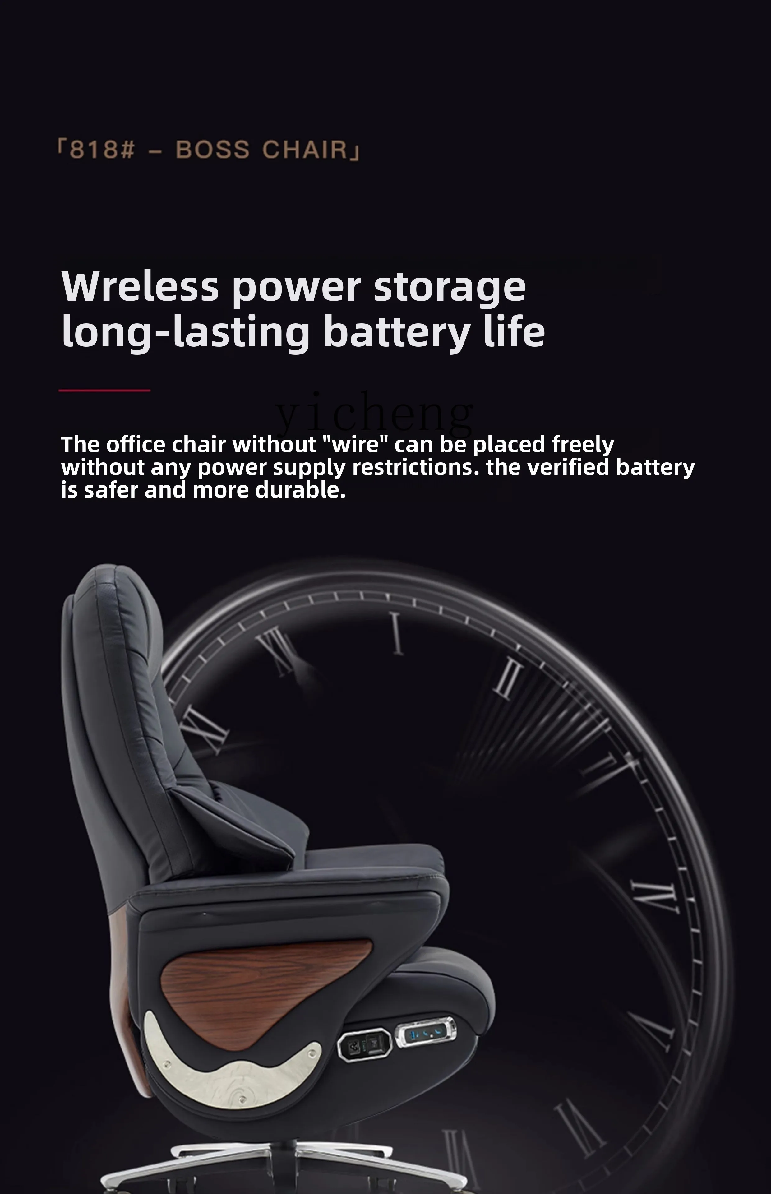 LSL Genuine Leather Electric Reclining Executive Chair High-End Multifunctional