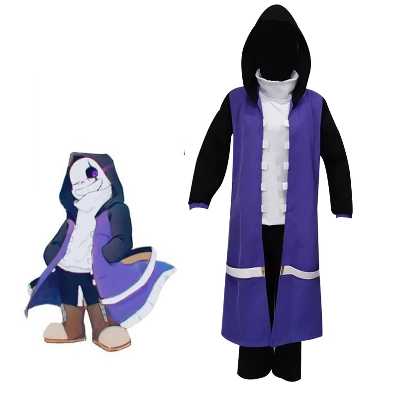 

Anime Undertale AU epic Sans Cosplay Custom Made Costumes Outfits Full Set