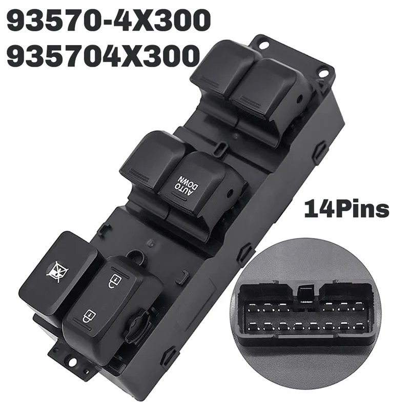 

93570-4X300 935704X300 Electric Power Window Master Switch Front Left For Kia K2 2011-2017 LHD