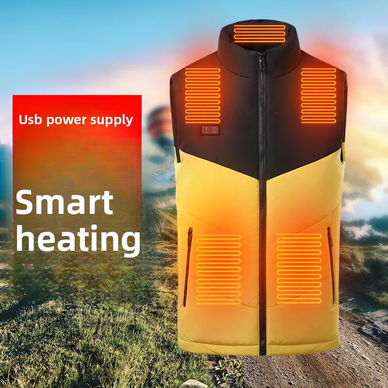 

Intelligent Constant Temperature Electric Heating Vest - Men's Winter Warm Cotton Heating Clothing